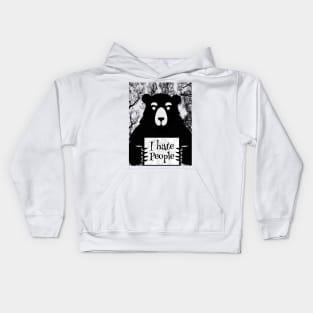 i hate people i love camping lovers - Funny sarcastic Bear Kids Hoodie